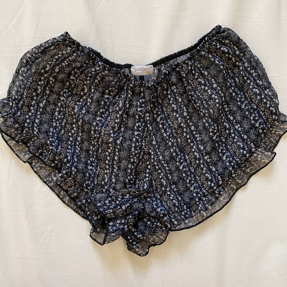 john galt ruffle shorts